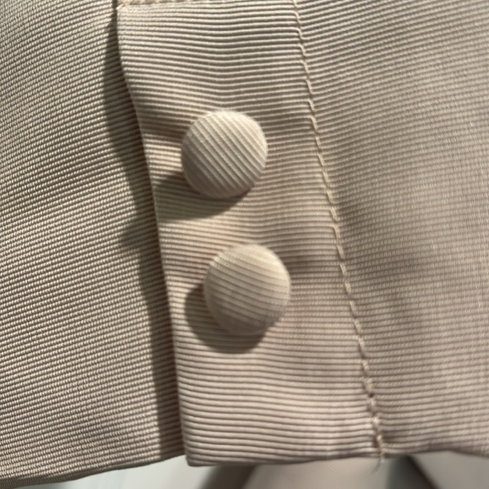 Darling Elegant Beige Double-Breasted Tie Waist Jacket Size M - Picture 5 of 7